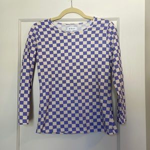Wray Checker Top - lilac, fits medium